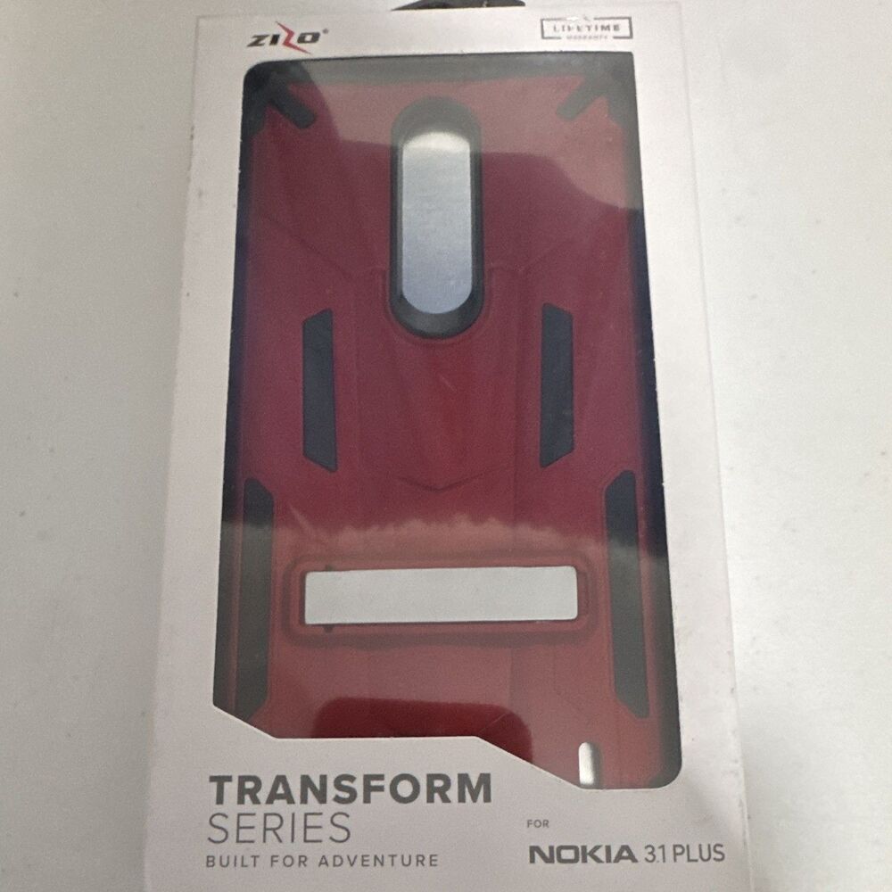 Nokia 3.1 Plus red Zizo Transform Series phone case